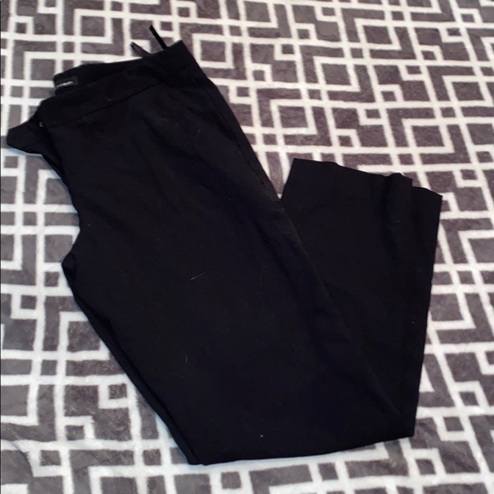 Black skinny dress pants